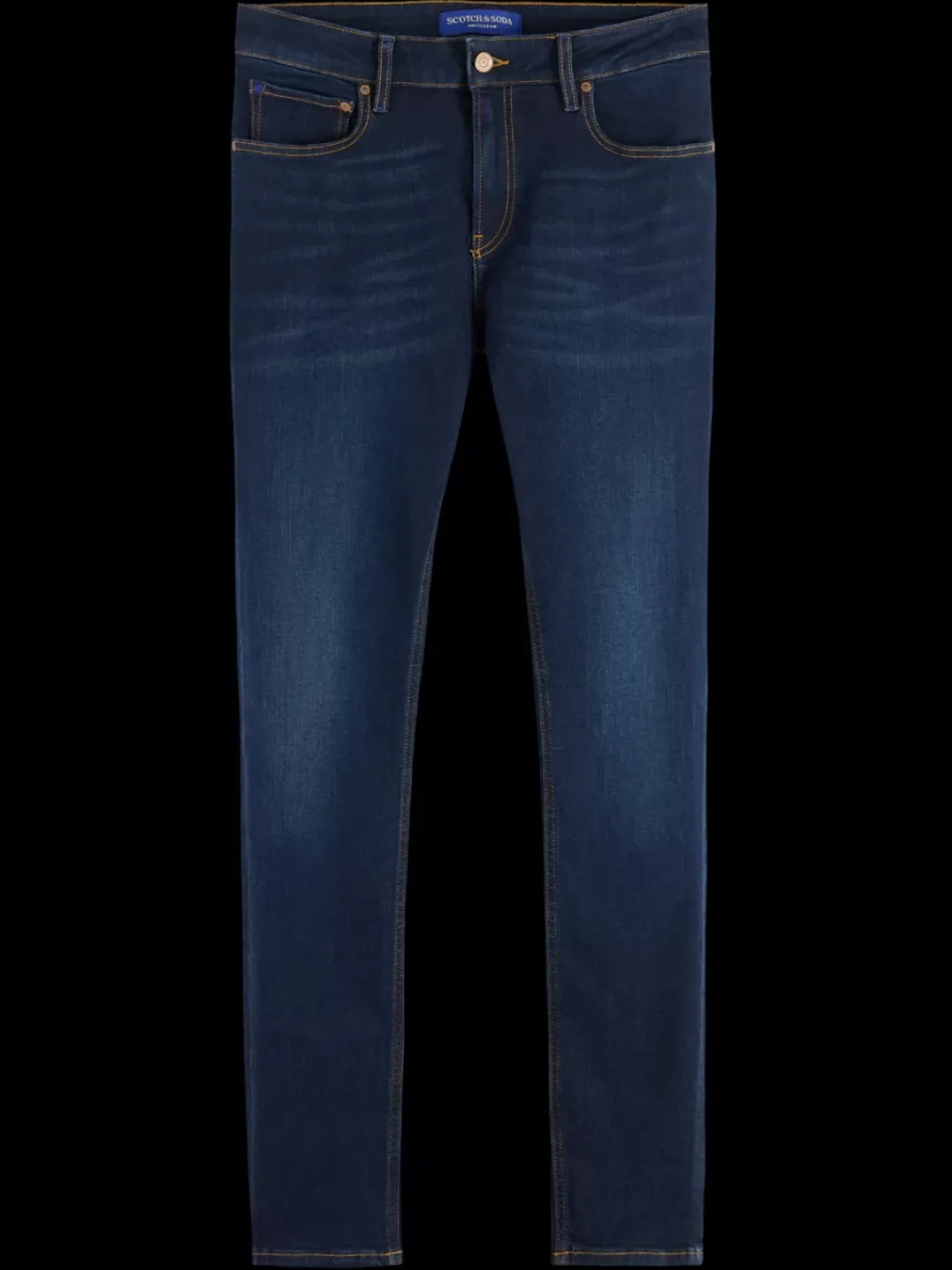 Discount Scotch & Soda Essential SKIM SKINNY JEANS BEATEN BLUE BeatenBlue