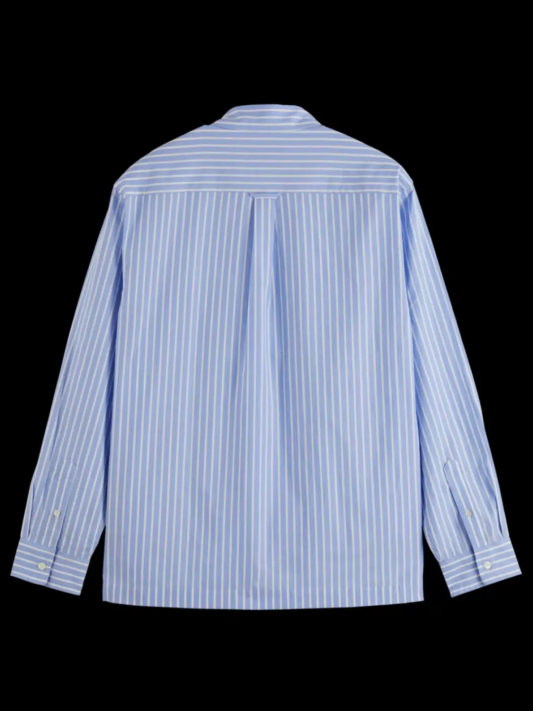 Sale Scotch & Soda Essential The free spirit peace bird poplin shirt BlueWhitestripe