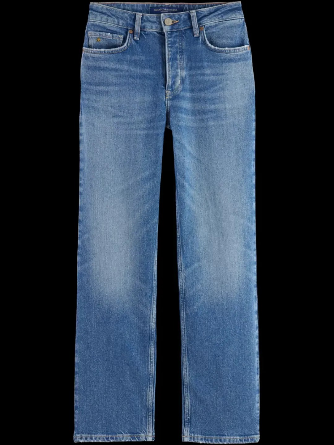 Fashion Scotch & Soda Essential THE SKY STRAIGHT JEANS - BLUE DREAM CleanBlue