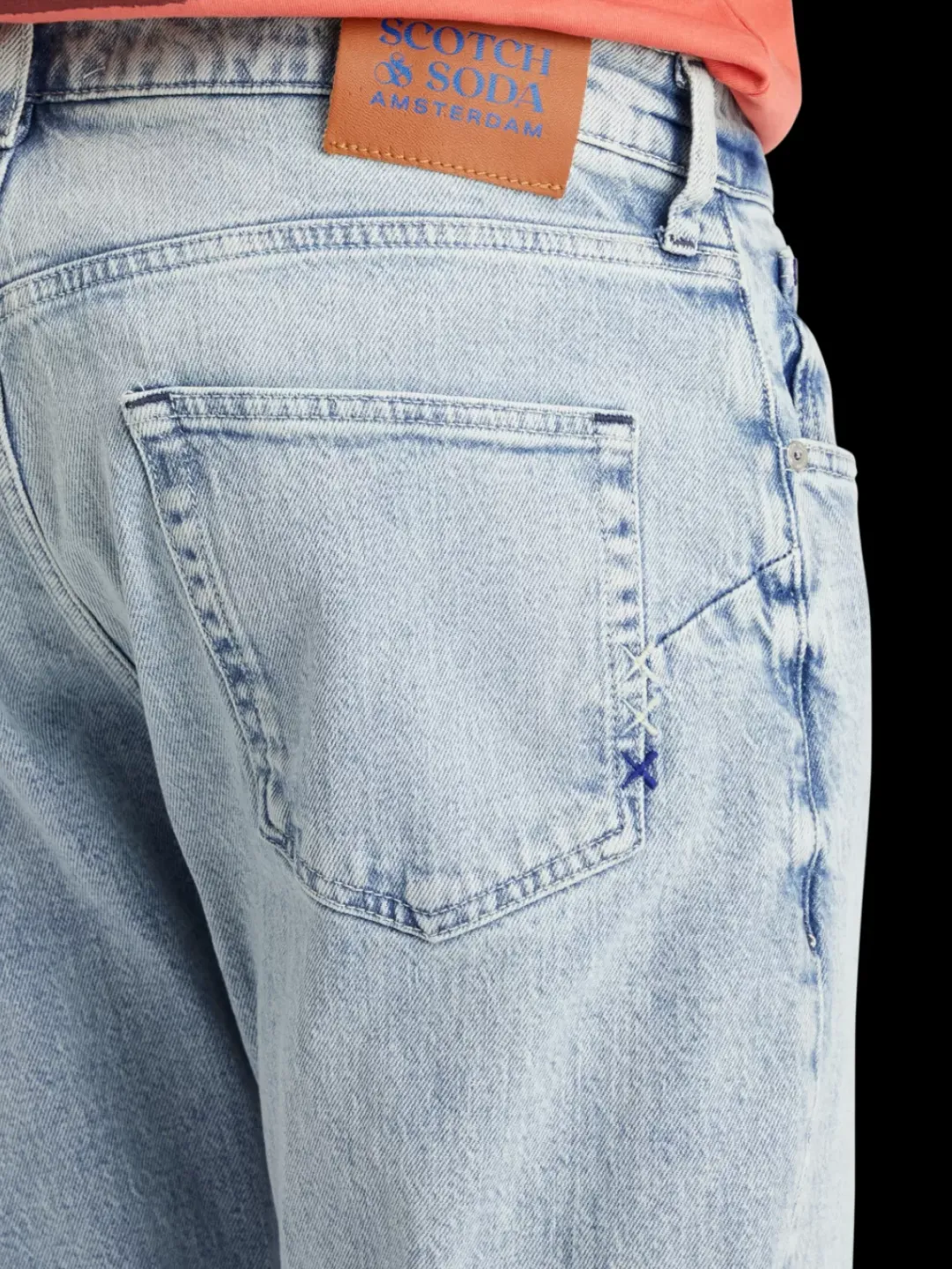 Hot Scotch & Soda Essential the zee straight jeans blue story BlueStory