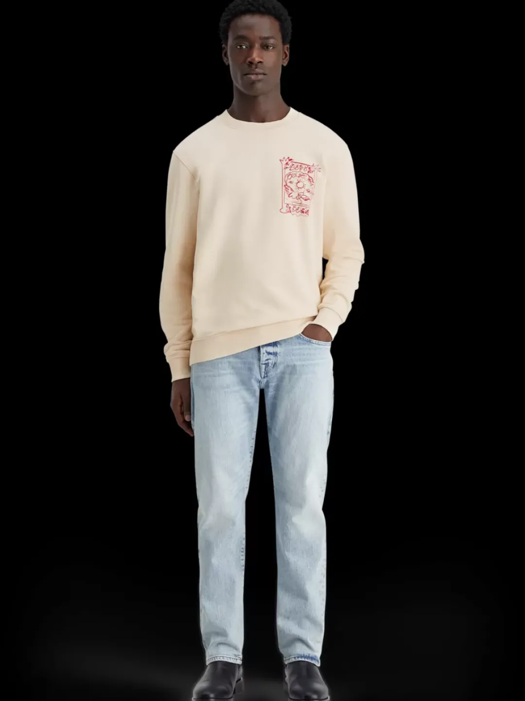 Hot Scotch & Soda Essential the zee straight jeans blue story BlueStory