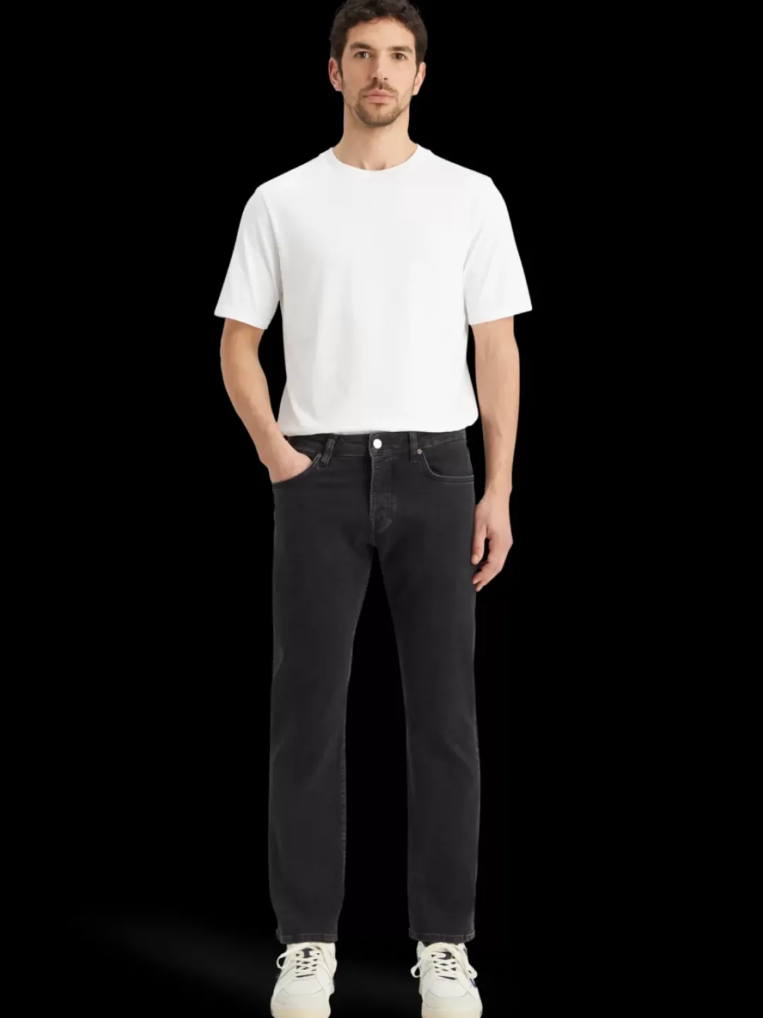 Best Scotch & Soda Essential THE ZEE STRAIGHT JEANS CITY BLACK CityBlack