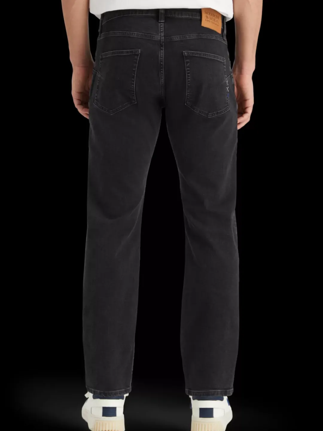 Best Scotch & Soda Essential THE ZEE STRAIGHT JEANS CITY BLACK CityBlack