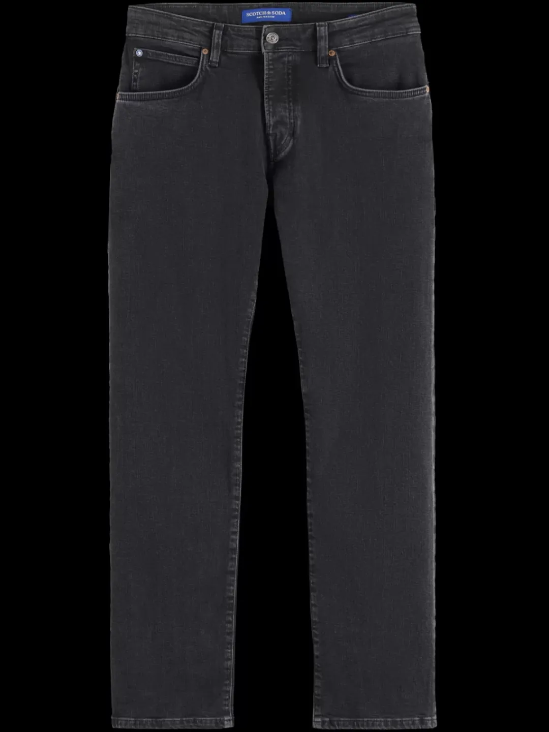 Best Scotch & Soda Essential THE ZEE STRAIGHT JEANS CITY BLACK CityBlack