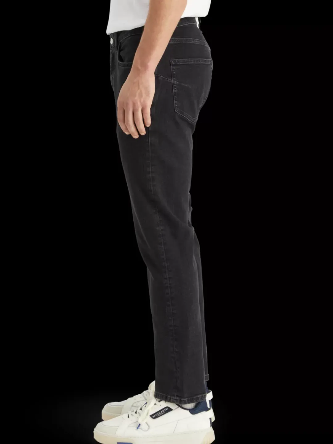 Best Scotch & Soda Essential THE ZEE STRAIGHT JEANS CITY BLACK CityBlack