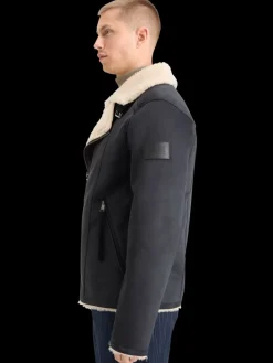 Hot Scotch & Soda FAUX SHEERLING JACKET Black