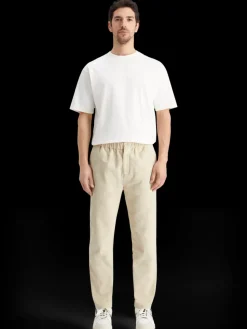 New Scotch & Soda Fave - check-patterned corduroy jogger Parchment