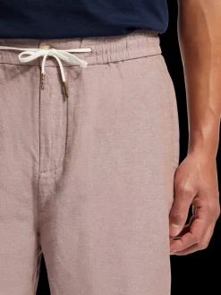 Clearance Scotch & Soda Fave - cotton/linen twill bermuda Driftwood