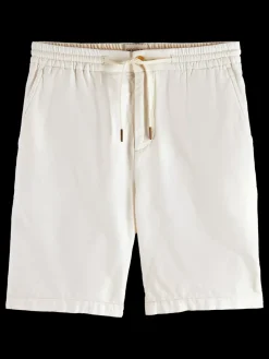 Fashion Scotch & Soda Fave- cotton/linen twill bermuda
