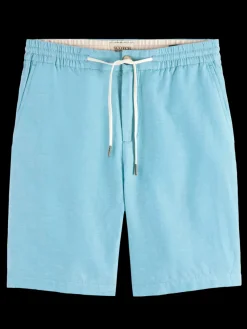 Fashion Scotch & Soda Fave- cotton/linen twill bermuda