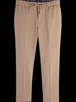 Outlet Scotch & Soda Finch - regular tapered fit knitted jogger PebbleMelange