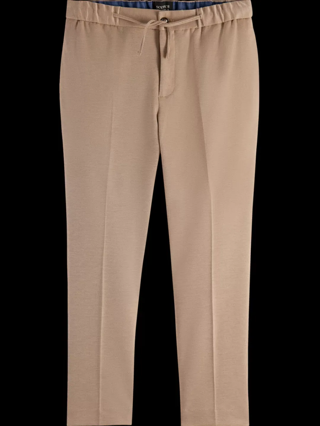 Outlet Scotch & Soda Finch - regular tapered fit knitted jogger PebbleMelange
