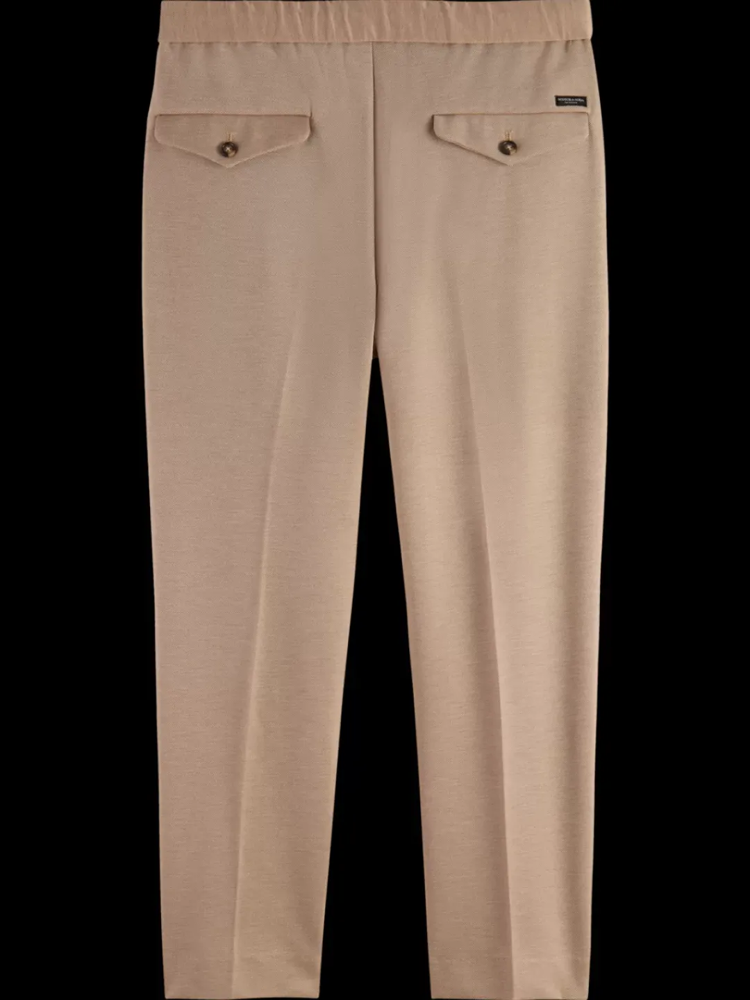 Outlet Scotch & Soda Finch - regular tapered fit knitted jogger PebbleMelange