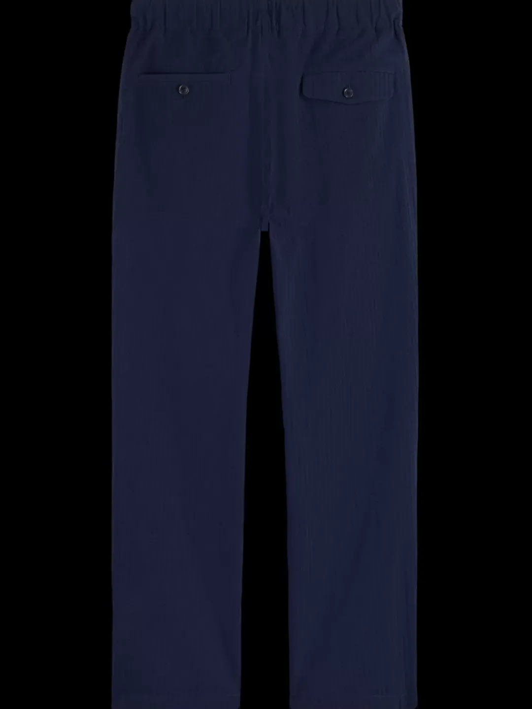 Outlet Scotch & Soda Finch - regular tapered seersucker jogger Navyblue