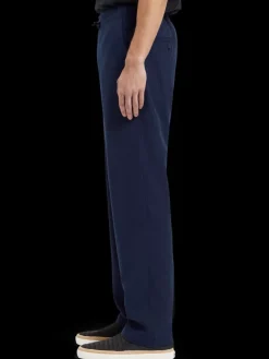 Outlet Scotch & Soda Finch - regular tapered seersucker jogger Navyblue
