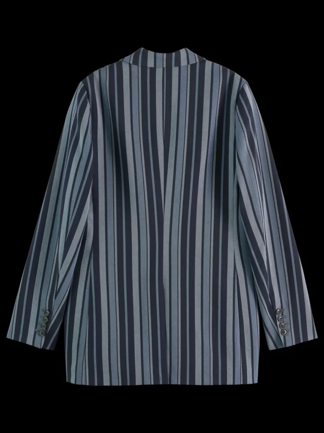 Hot Scotch & Soda Fitted double breasted striped blazer BlueSchoolStripe