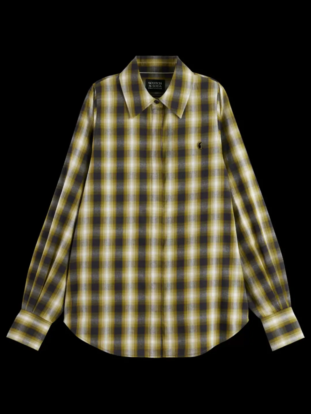 Online Scotch & Soda FLANNEL SHIRT OliveCheck