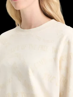 Best Scotch & Soda FLOCK AOP REGULAR FIT SWEATSHIRT SoftIce