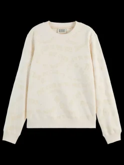 Best Scotch & Soda FLOCK AOP REGULAR FIT SWEATSHIRT SoftIce