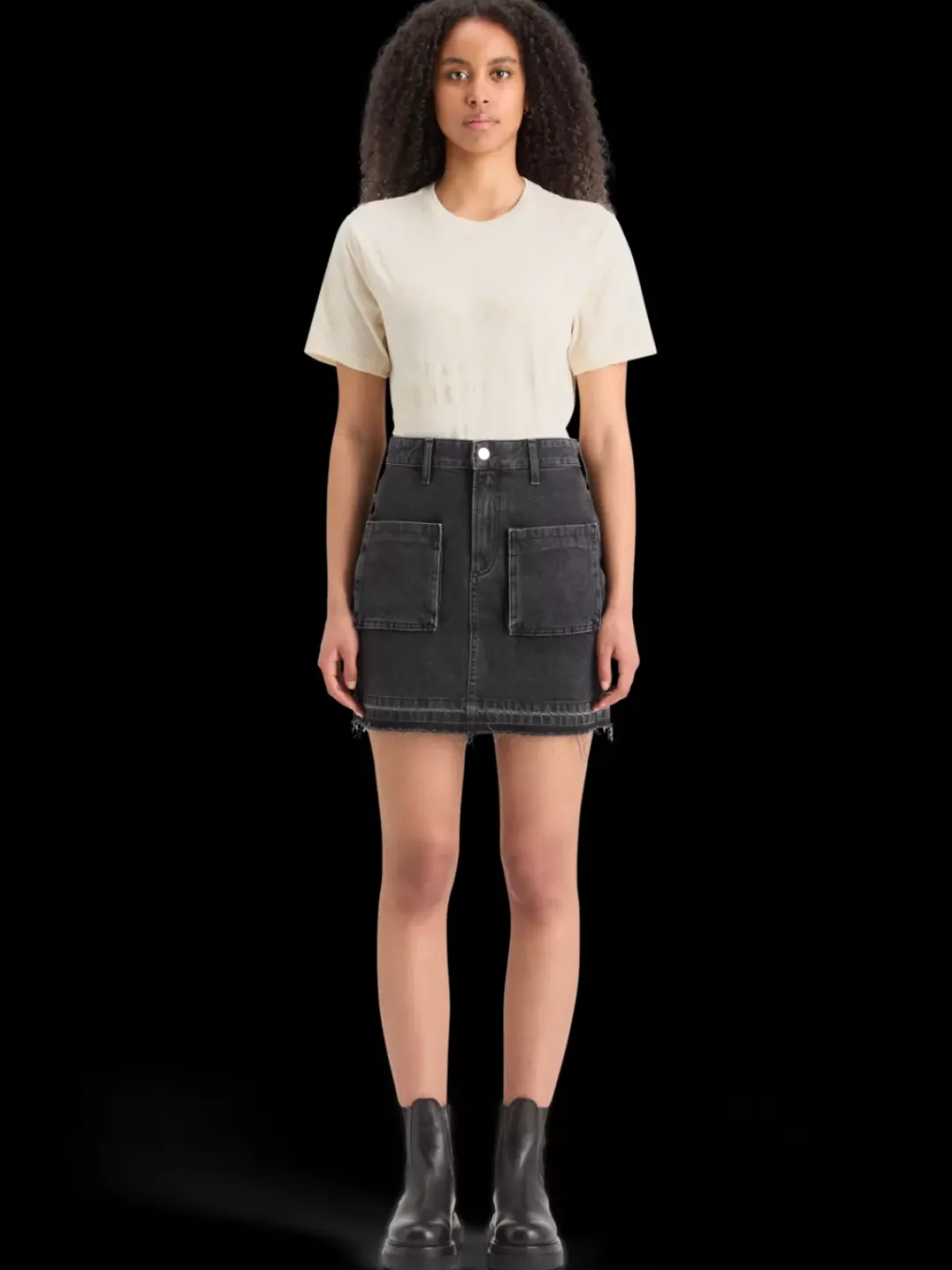 Outlet Scotch & Soda FLOCK AOP REGULAR FIT T-SHIRT SoftIce