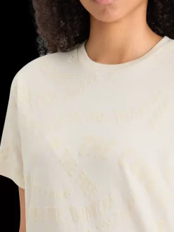 Outlet Scotch & Soda FLOCK AOP REGULAR FIT T-SHIRT SoftIce