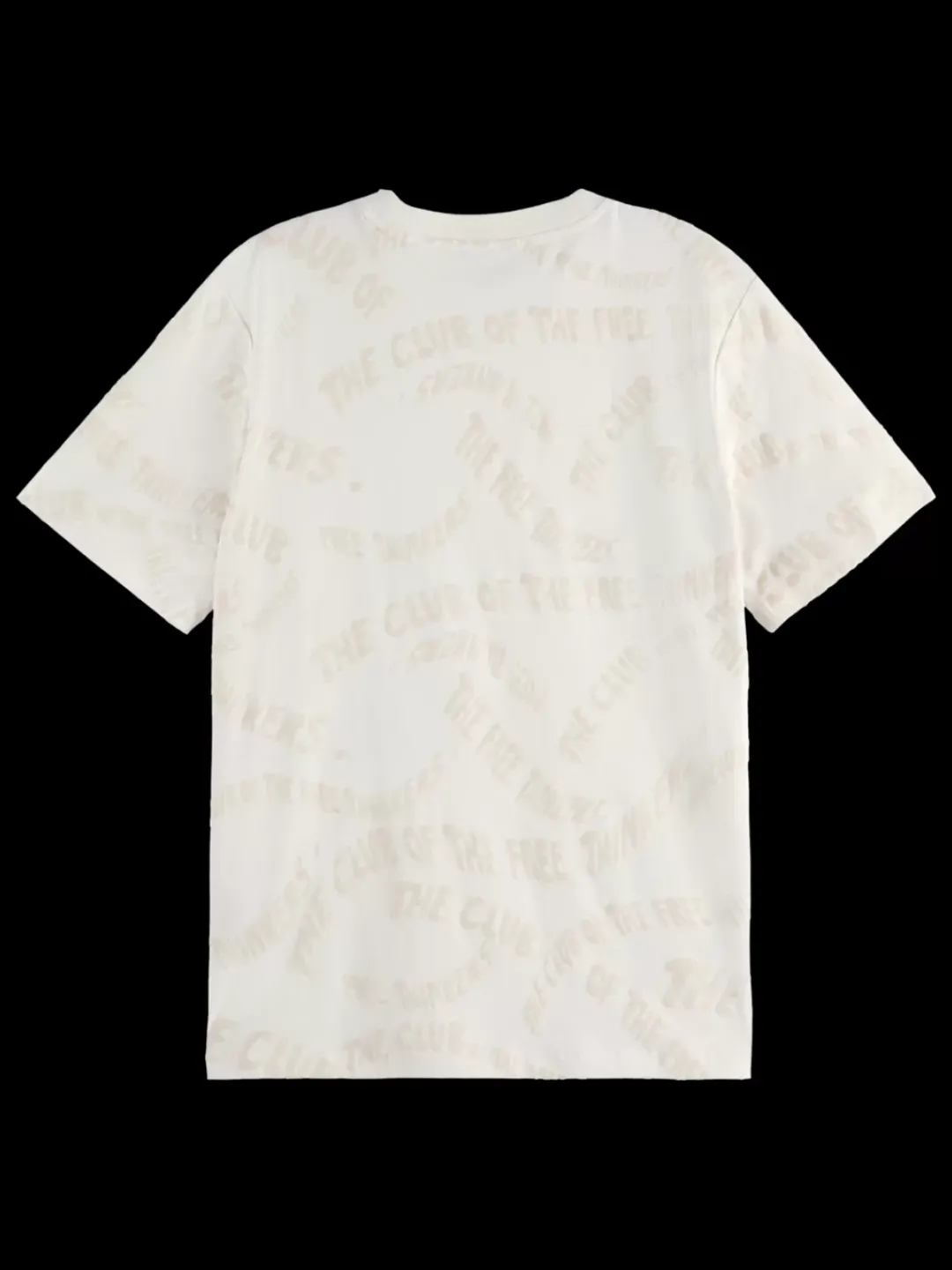 Outlet Scotch & Soda FLOCK AOP REGULAR FIT T-SHIRT SoftIce