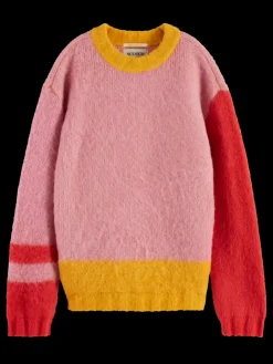 Discount Scotch & Soda FLUFFY COLOUR BLOCK PULLOVER Colourblock