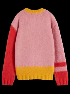 Discount Scotch & Soda FLUFFY COLOUR BLOCK PULLOVER Colourblock