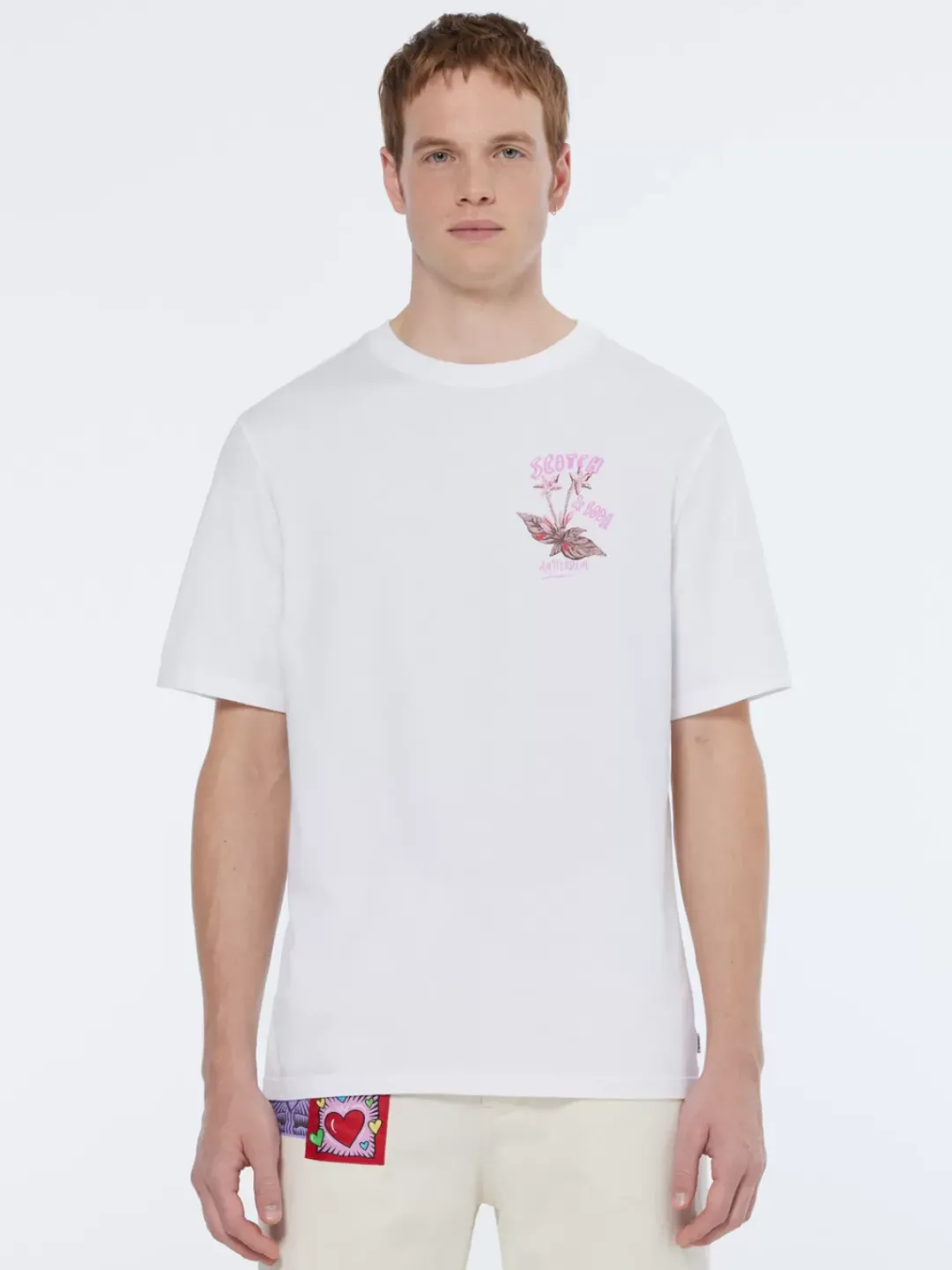 Best Scotch & Soda Front and back artwork t-shirt