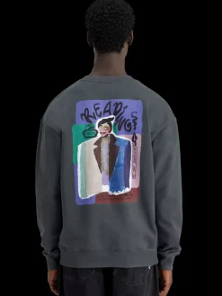 Discount Scotch & Soda Front back artwork sweatshirt MoodyGrey