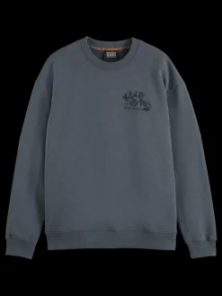 Discount Scotch & Soda Front back artwork sweatshirt MoodyGrey