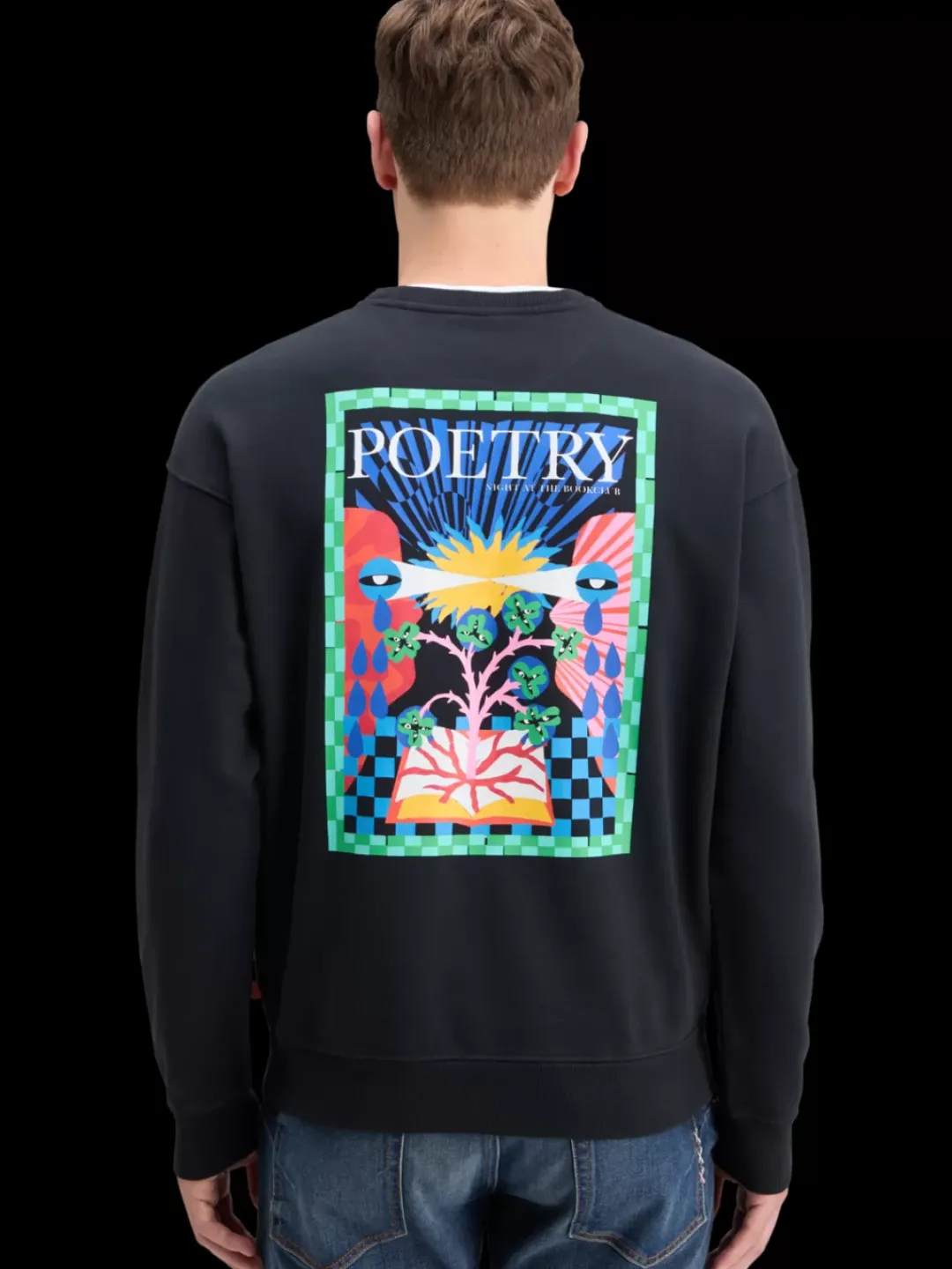 Outlet Scotch & Soda FRONT BACK ARTWORK SWEATSHIRT