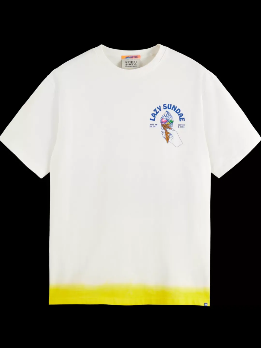 Outlet Scotch & Soda Front back artwork t-shirt White