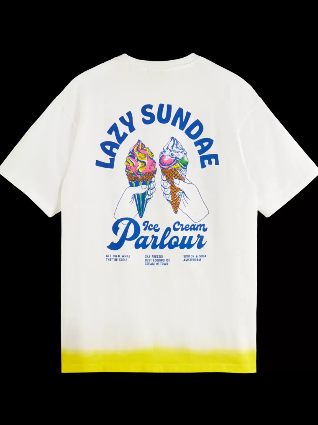 Outlet Scotch & Soda Front back artwork t-shirt White