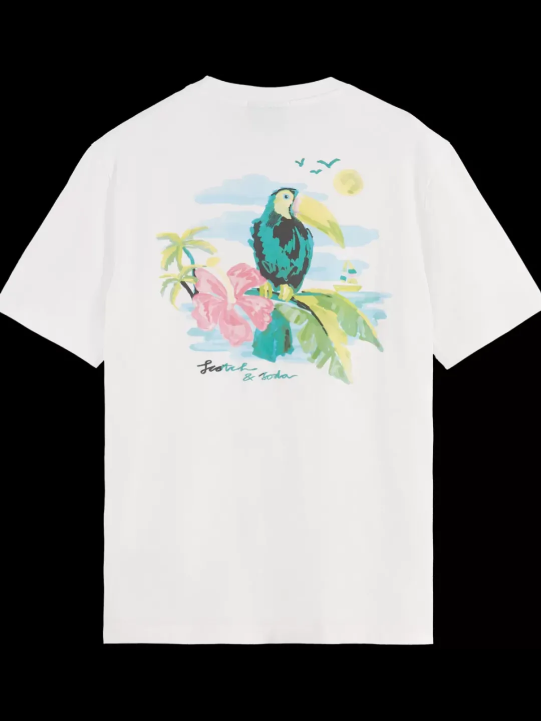 Fashion Scotch & Soda Front back artwork t-shirt