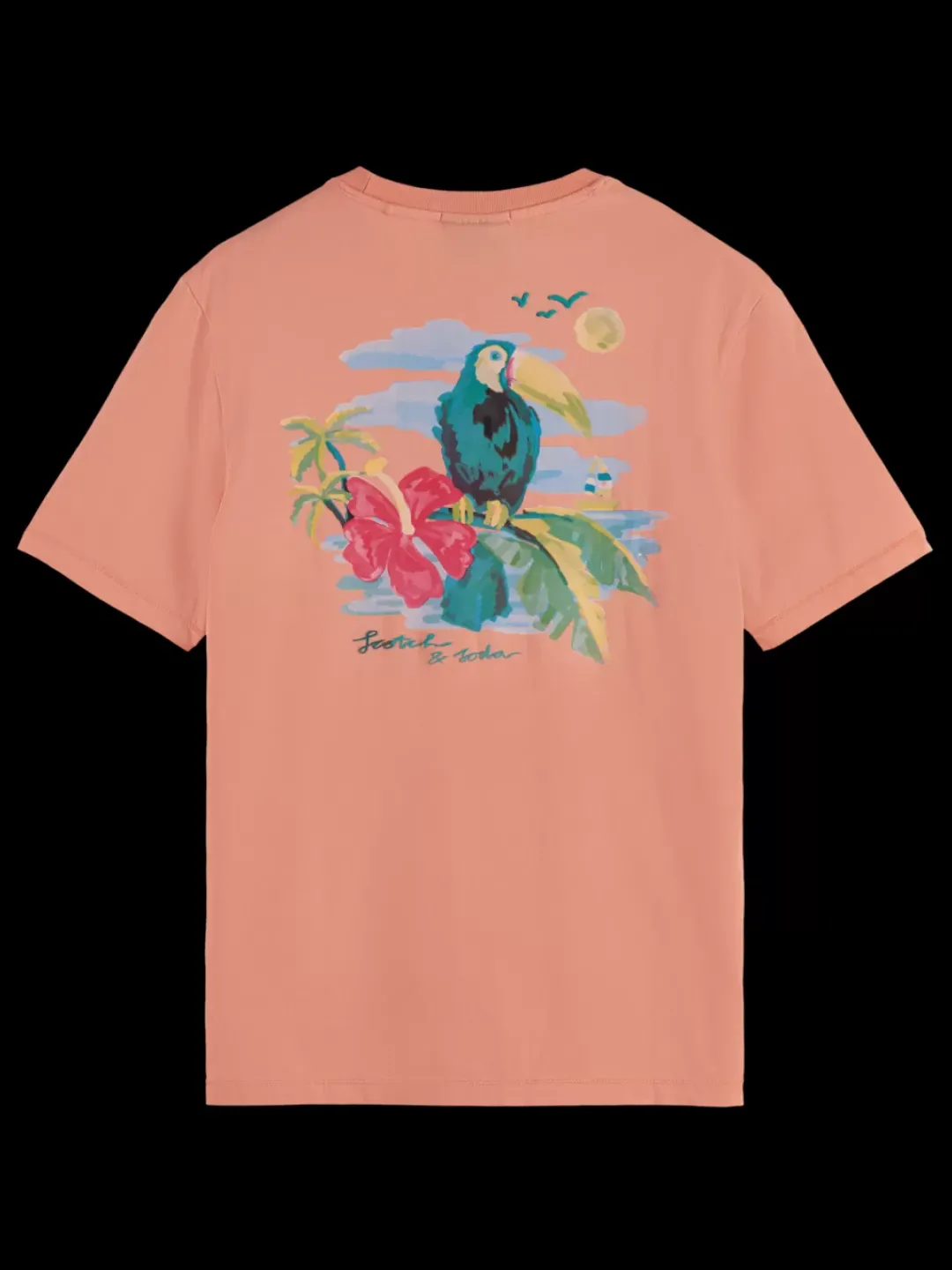 Fashion Scotch & Soda Front back artwork t-shirt