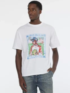 New Scotch & Soda Front chest artwork relaxed fit t-shirt
