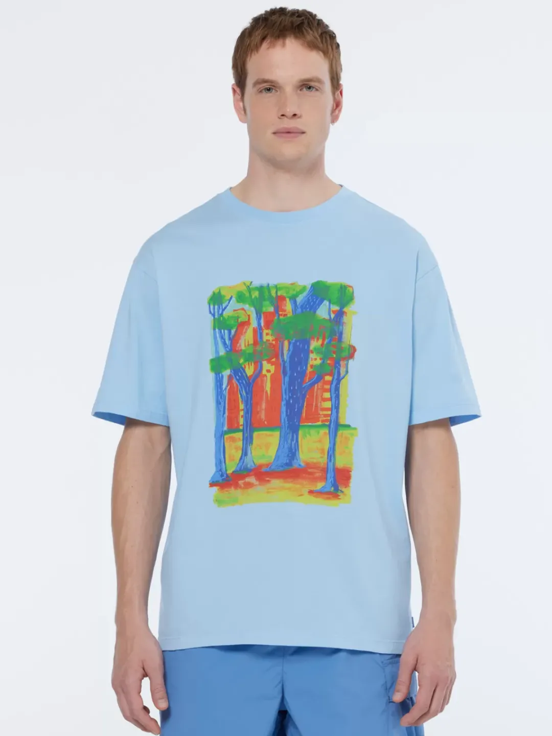New Scotch & Soda Front chest artwork relaxed fit t-shirt