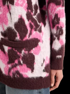 Fashion Scotch & Soda FUZZY JACQUARD MID LENGTH CARDIGAN WinterFloral