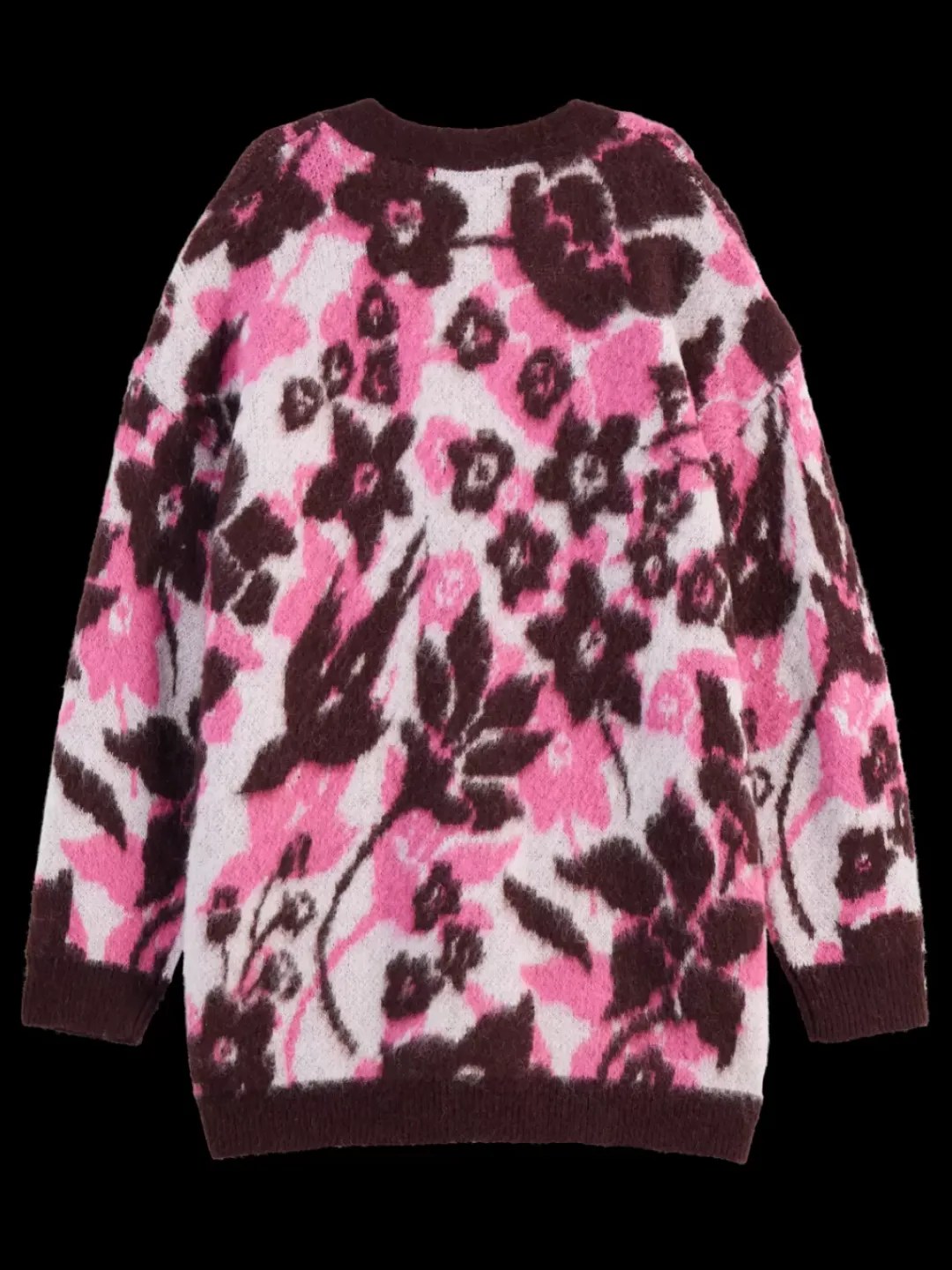 Fashion Scotch & Soda FUZZY JACQUARD MID LENGTH CARDIGAN WinterFloral