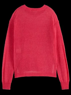 Hot Scotch & Soda FUZZY OPEN KNIT RELAXED PULLOVER
