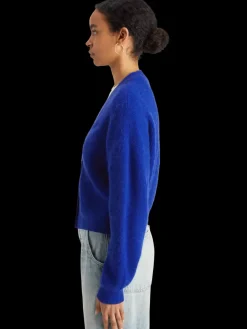 Discount Scotch & Soda FUZZY RELAXED CARDIGAN ElectricBlue