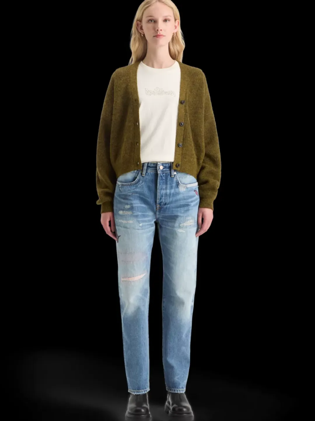 Hot Scotch & Soda FUZZY RELAXED CARDIGAN