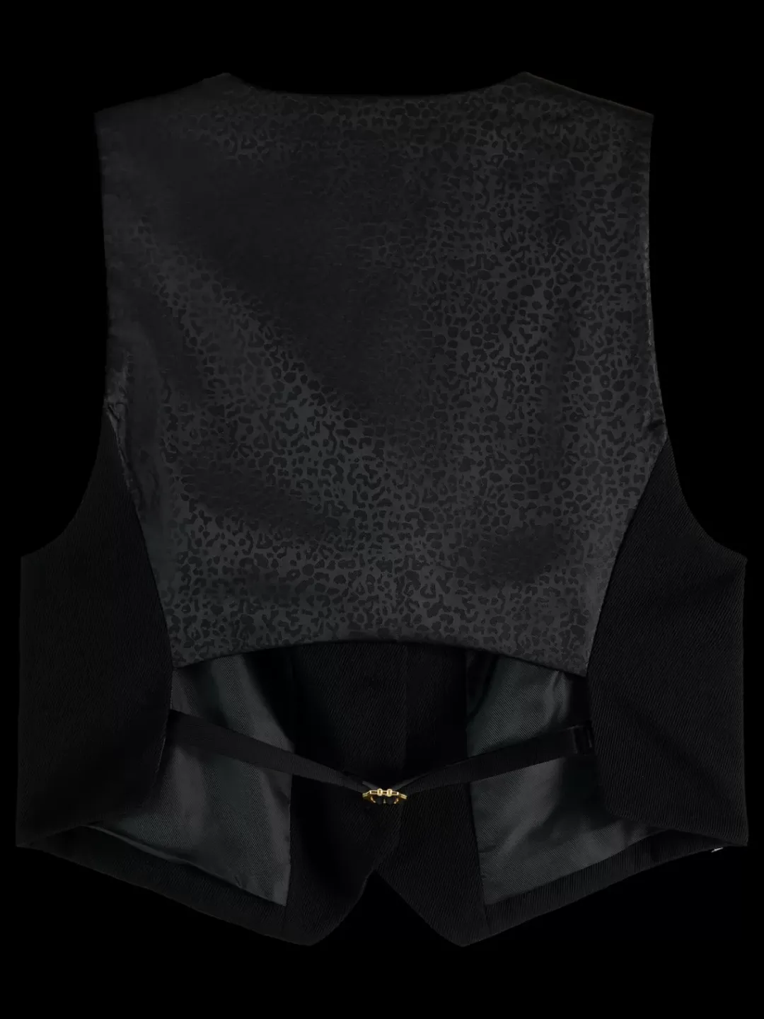 Outlet Scotch & Soda GABARDINE WAISTCOAT EveningBlack