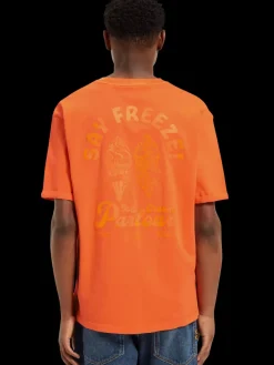 Hot Scotch & Soda Garment dye artwork t-shirt LifeBuoy