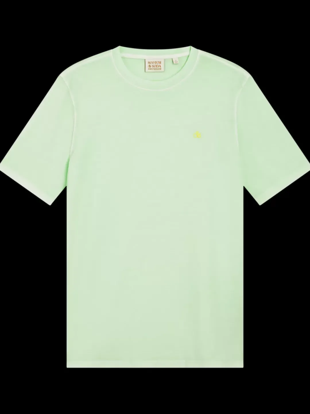 Outlet Scotch & Soda Garment dye logo crew t-shirt