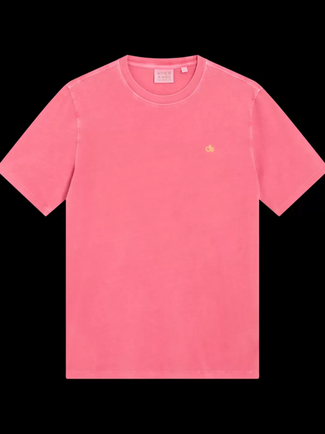 Outlet Scotch & Soda Garment dye logo crew t-shirt