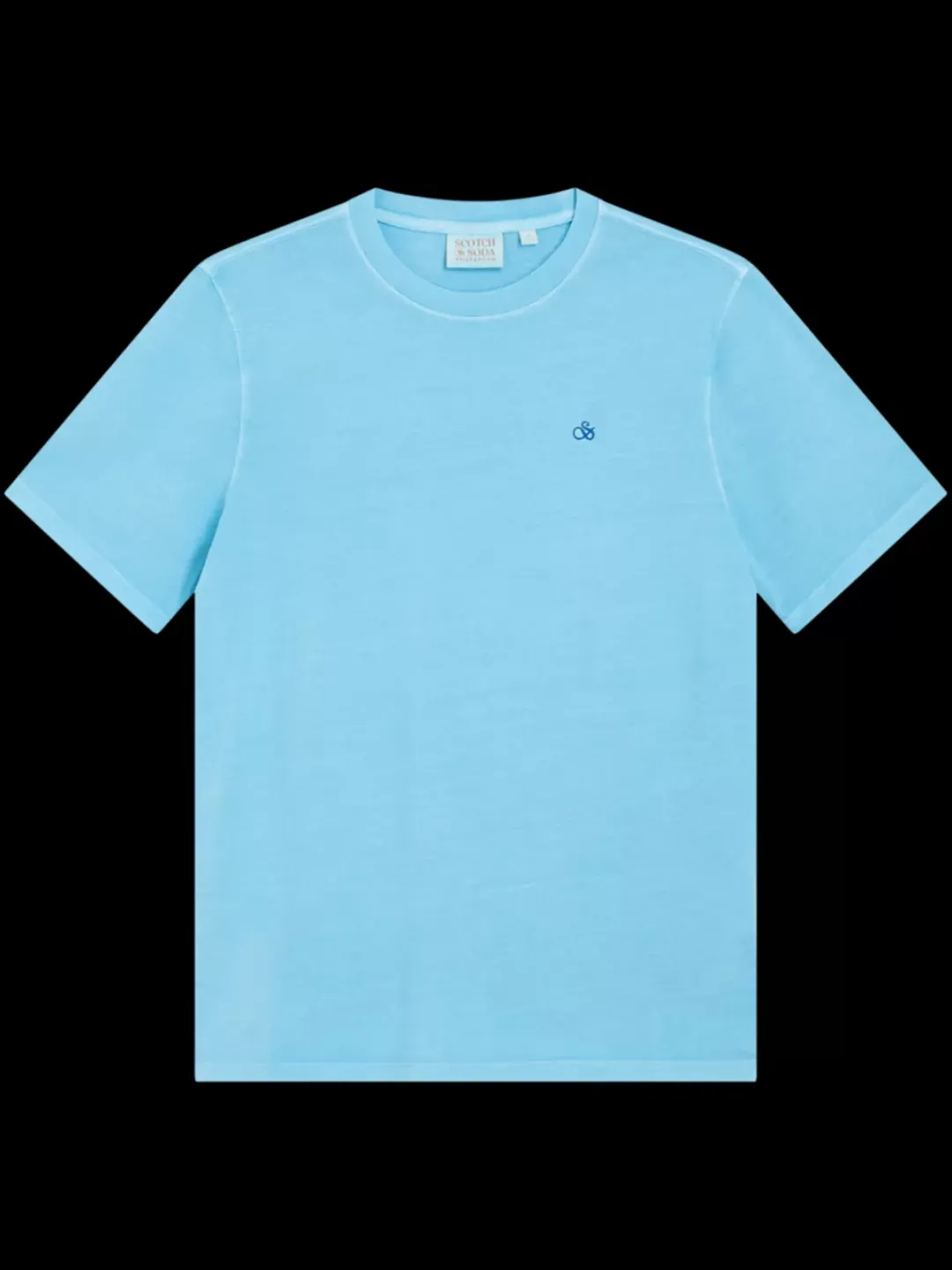 Outlet Scotch & Soda Garment dye logo crew t-shirt