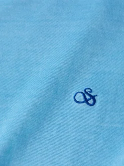 Outlet Scotch & Soda Garment dye logo crew t-shirt