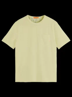 New Scotch & Soda Garment dye pocket t-shirt